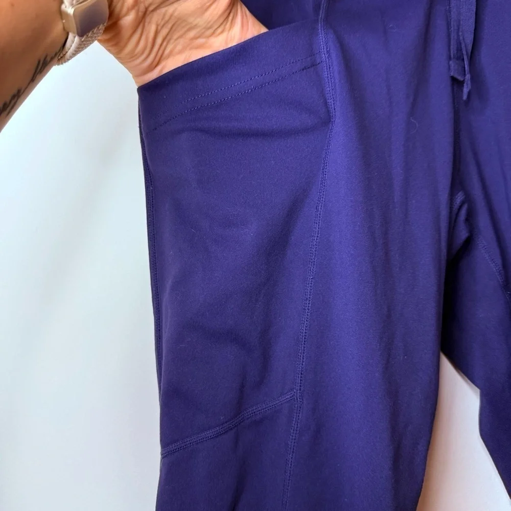 FABLETICS Maj Powerform Periwinkle Blue Fold Down Waist Atheleisure Jogger